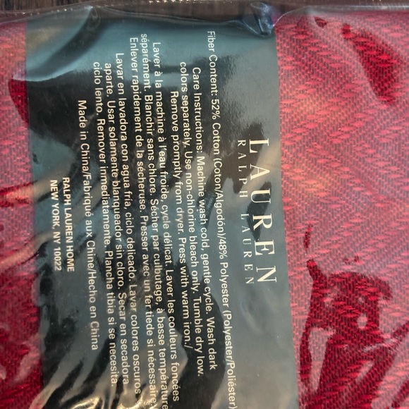 New Ralph Lauren Cloth Red Napkins 2 Pkgs Of 4 20” X 20” - Picture 3 of 4